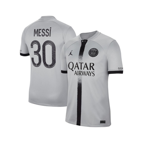 Men's Lionel Messi Black Paris Saint-Germain 2022/23 Away Breathe Stadium Replica Player Jersey