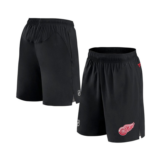 Men's Branded Black Detroit Red Wings Authentic Pro Rink Shorts