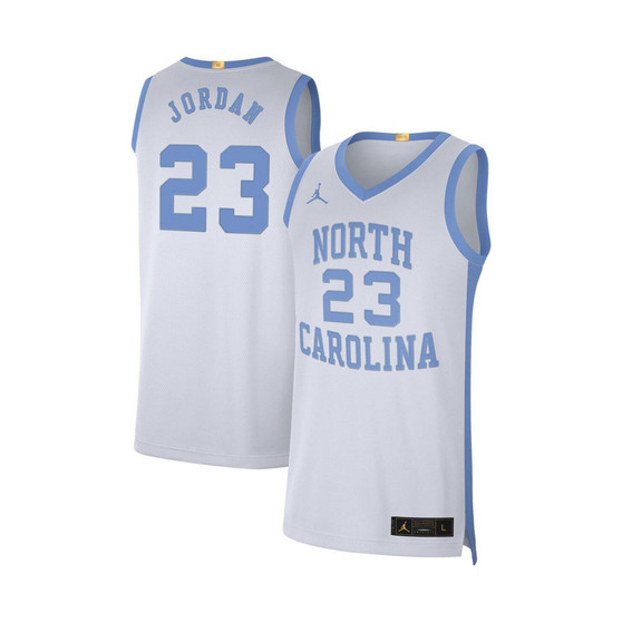 Men's Brand Michael Jordan White North Carolina Tar Heels Limited Retro Jersey