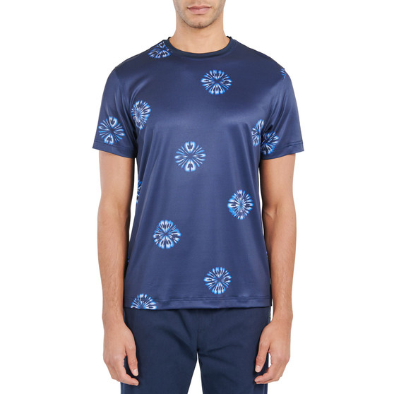 Men's Slim-Fit Abstract Floral Performance T-Shirt