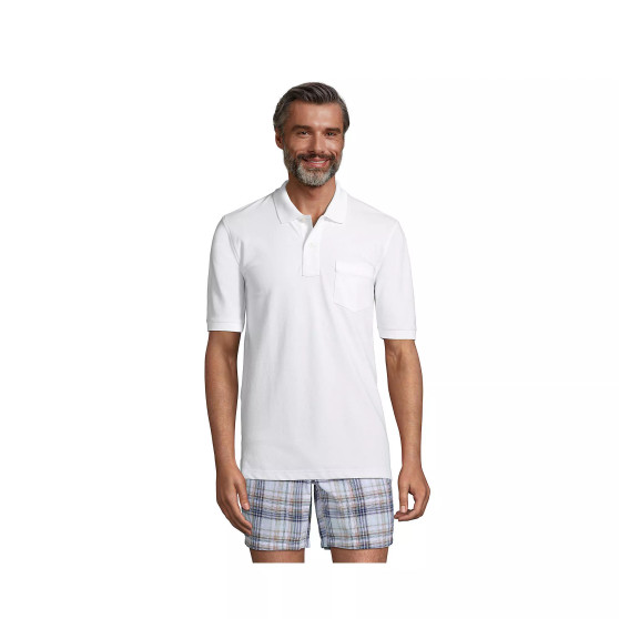 Men's Tall Short Sleeve Comfort-First Mesh Polo Shirt With Pocket