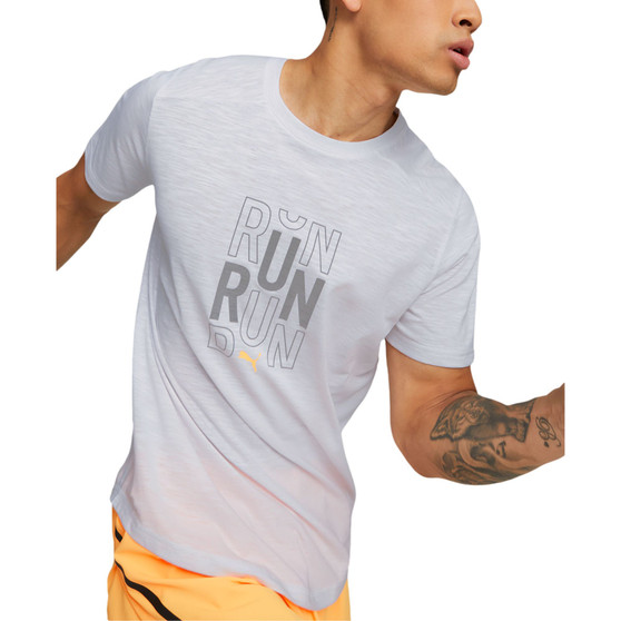 Men's Run Logo Graphic Short-Sleeve Crewneck T-Shirt