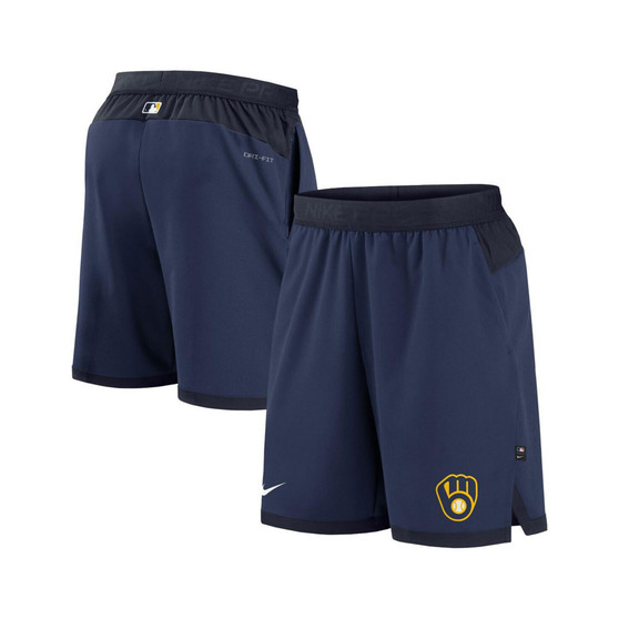 Men's Navy Milwaukee Brewers Authentic Collection Flex Vent Performance Shorts