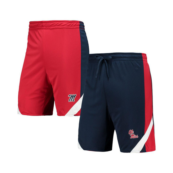 Men's Navy, Red Ole Miss Rebels Am I Wrong Reversible Shorts