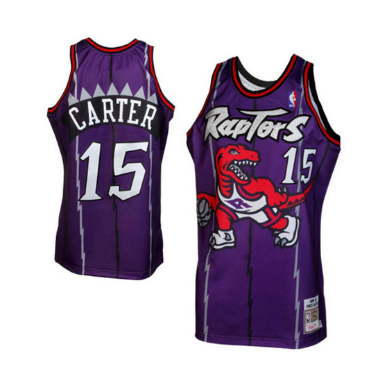 Men's Vince Carter Toronto Raptors 1998-1999 Throwback Authentic Jersey - Purple