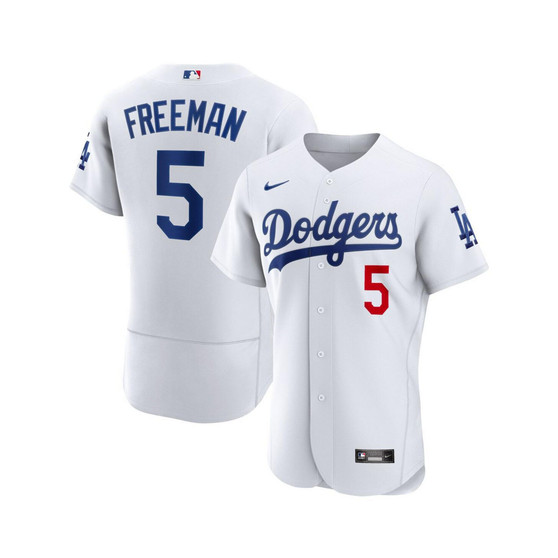 Men's Freddie Freeman White Los Angeles Dodgers Authentic Player Jersey