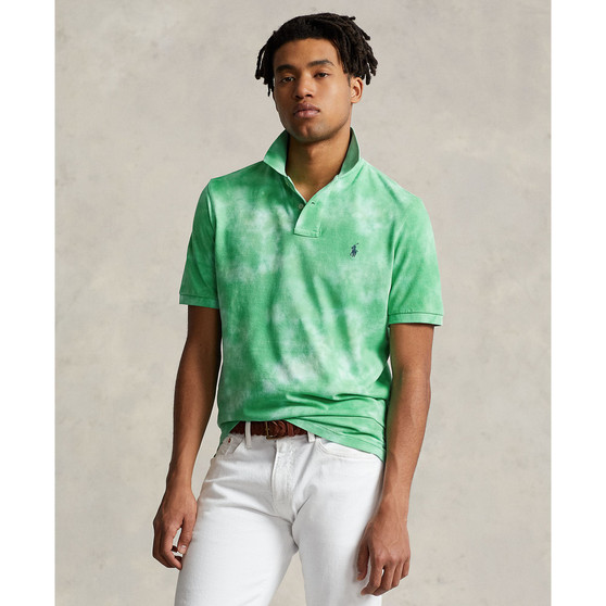 Men's Classic-Fit Tie-Dye Mesh Polo Shirt
