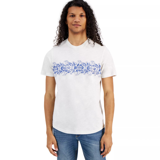 Men's Striped Tropical T-Shirt, Created for Macy's