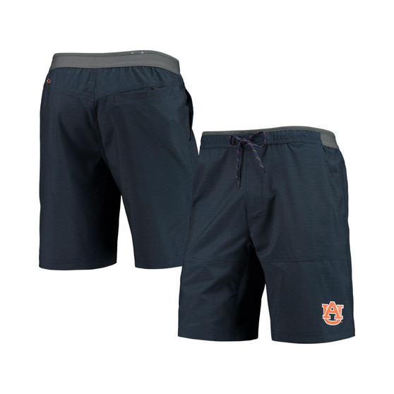 Men's Heathered Navy Auburn Tigers Twisted Creek Omni-Shield Shorts