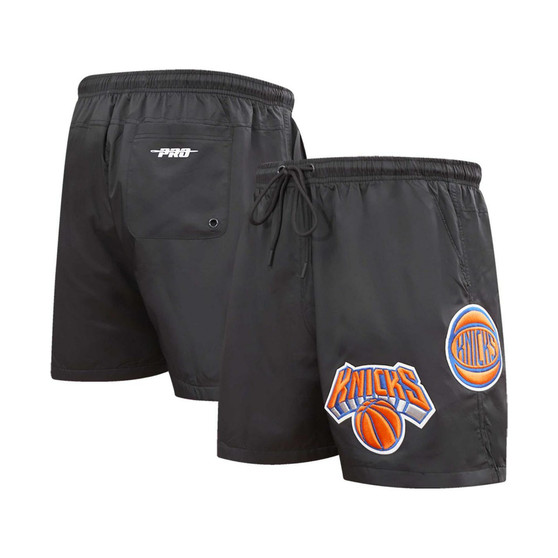 Men's Black New York Knicks Classics Woven Shorts
