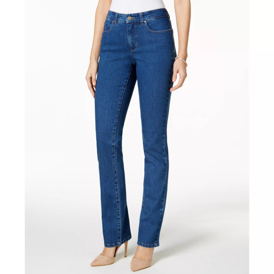 Women's Lexington Tummy Control Straight-Leg Jeans, Short Lengths, Created for Macy's