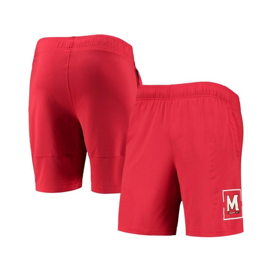 Men's Red Maryland Terrapins Mesh Raid Performance Shorts