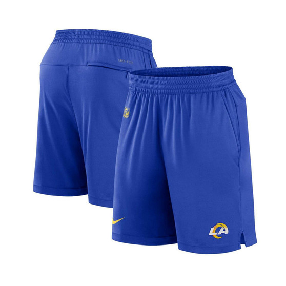 Men's Royal Los Angeles Rams Sideline Performance Shorts