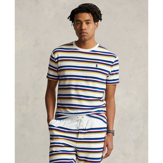 Men's Classic-Fit Striped Terry T-Shirt