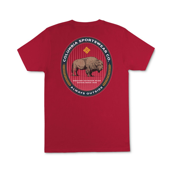 Men's Benjamin Bison Short-Sleeve Crewneck Graphic T-Shirt