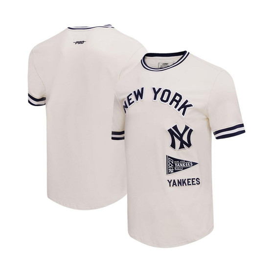 Men's Cream New York Yankees Cooperstown Collection Retro Classic T-shirt