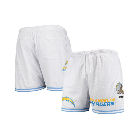 Men's White Los Angeles Chargers Mesh Shorts
