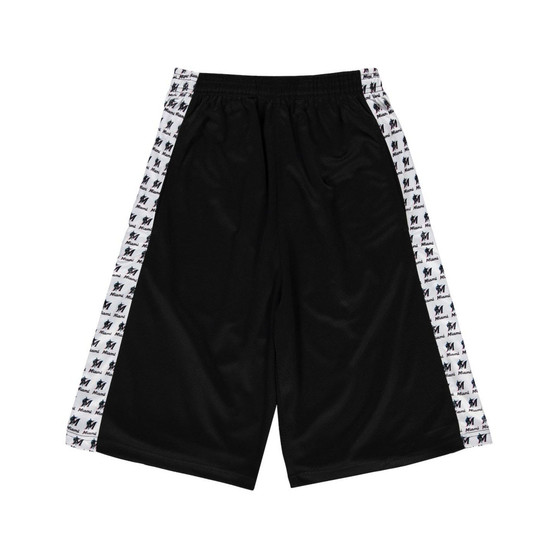 Men's Black Miami Marlins Stripe Mesh Sleep Shorts