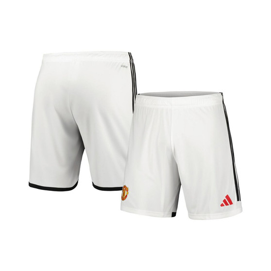 Men's White Manchester United 2023/24 Home Replica Shorts