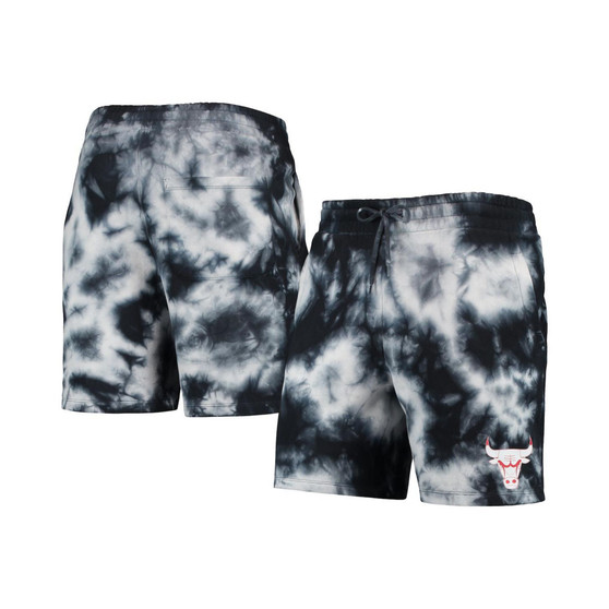 Men's Black Chicago Bulls Fleece Tie-Dye Shorts