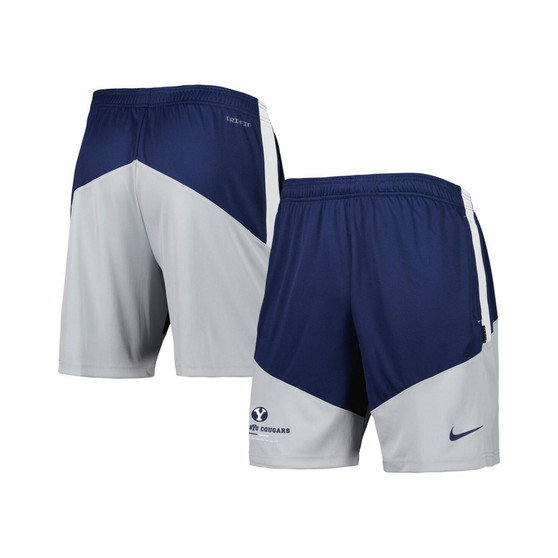 Men's Navy, Gray BYU Cougars Performance Player Shorts