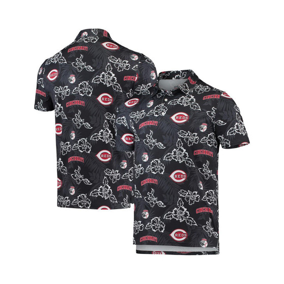 Men's Black Cincinnati Reds Performance Polo Shirt