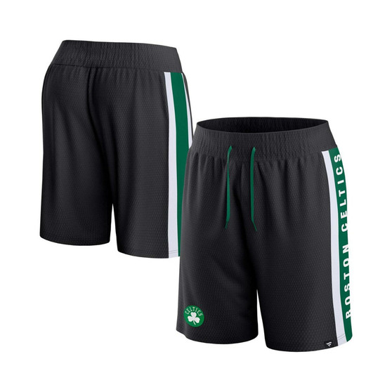 Men's Branded Black, Kelly Green Boston Celtics Referee Iconic Mesh Shorts