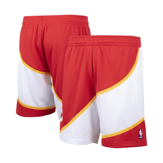 Men's Red Atlanta Hawks Hardwood Classics Swingman Shorts