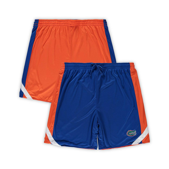 Men's Royal, Orange Florida Gators Big and Tall Team Reversible Shorts