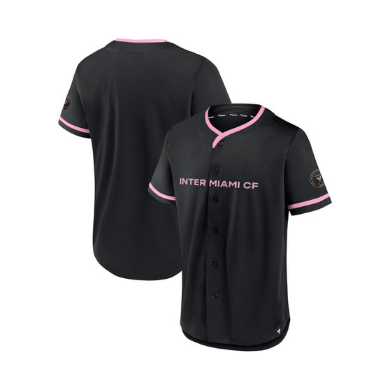 Men's Black, Pink Inter Miami CF Ultimate Player Baseball Jersey