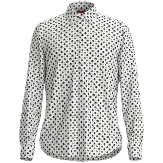 Men's Ermo Slim-Fit Palm Tree-Print Shirt