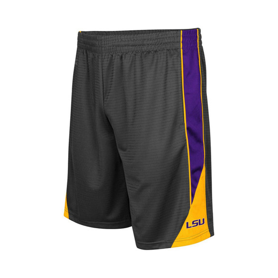 Men's Charcoal LSU Tigers Turnover Shorts