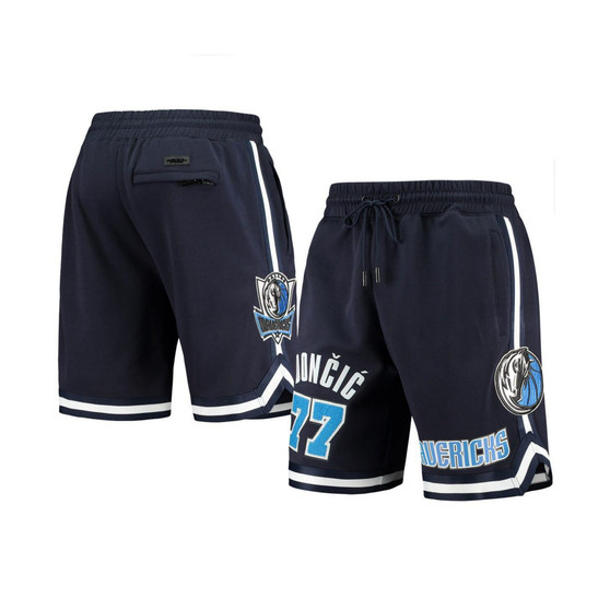 Men's Luka Doncic Navy Dallas Mavericks Logo Team Player Shorts