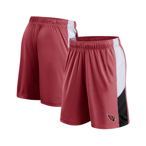 Men's Branded Cardinal Arizona Cardinals Prep Colorblock Shorts