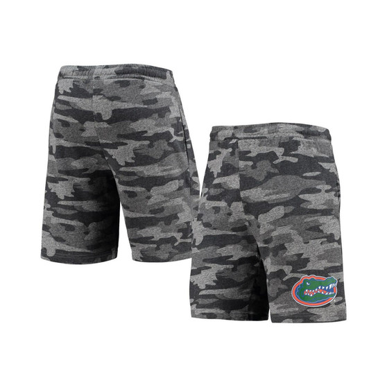 Men's Charcoal and Gray Florida Gators Camo Backup Terry Jam Lounge Shorts