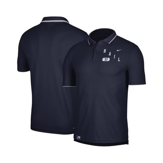 Men's Navy Michigan Wolverines Wordmark Performance Polo Shirt