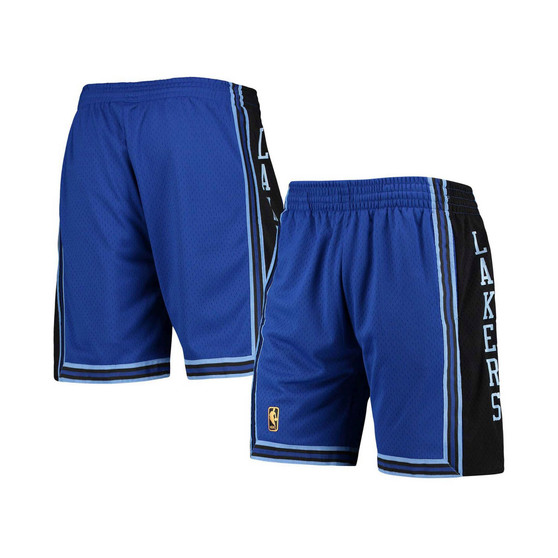 Men's Royal Los Angeles Lakers Hardwood Classics Reload Swingman Shorts
