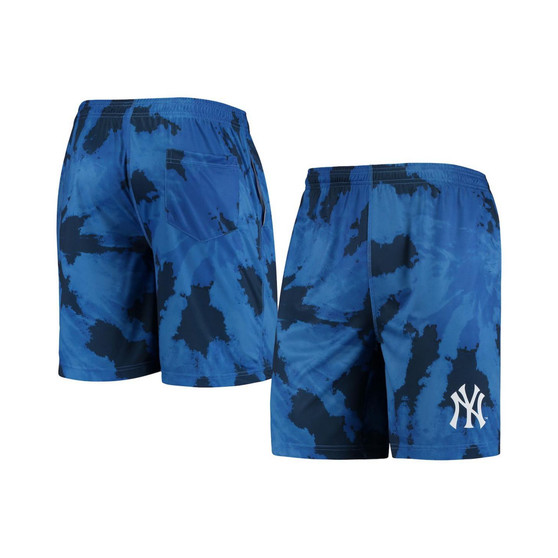 Men's Navy New York Yankees Tie-Dye Training Shorts