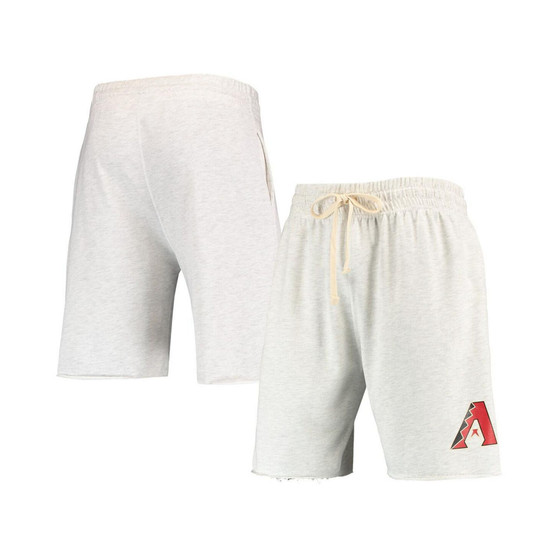 Men's Oatmeal Arizona Diamondbacks Mainstream Terry Tri-Blend Shorts