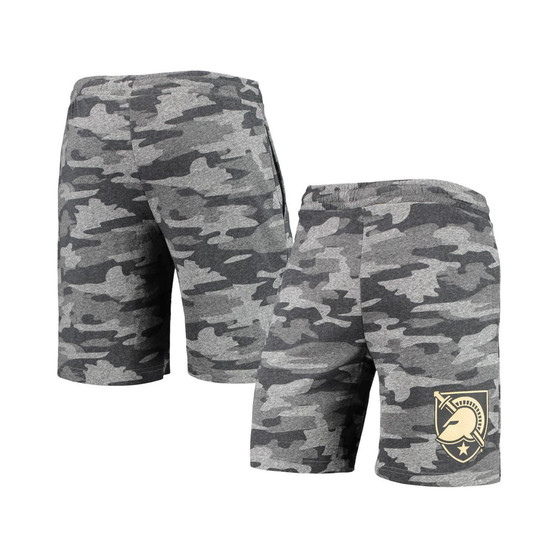 Men's Charcoal and Gray Army Black Knights Camo Backup Terry Jam Lounge Shorts