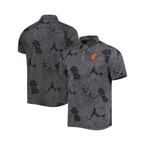 Men's Black San Francisco Giants Miramar Blooms Polo Shirt