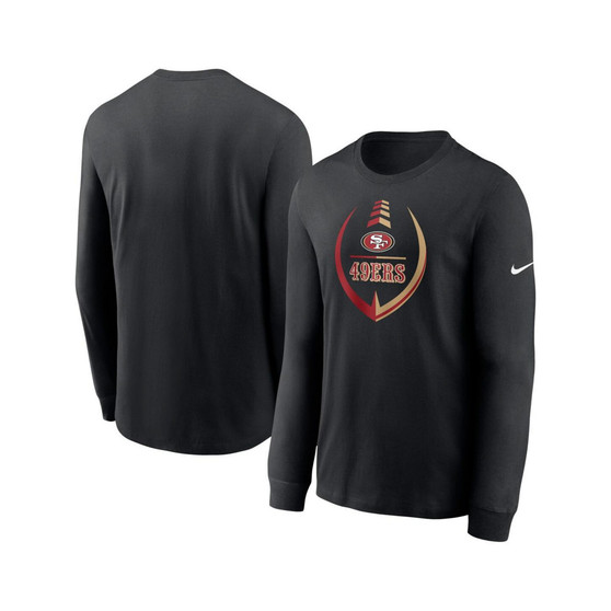 Men's Black San Francisco 49ers Icon Legend Long Sleeve Performance T-shirt