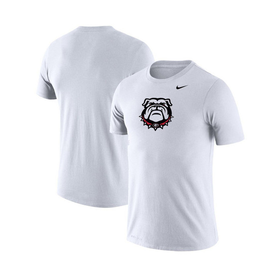 Men's White Georgia Bulldogs School Logo Legend Performance T-shirt
