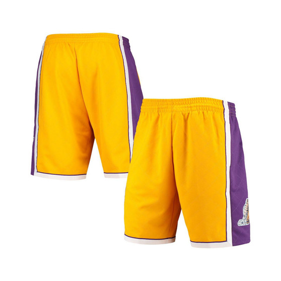 Men's Gold Los Angeles Lakers 2009 Hardwood Classics 75th Anniversary Swingman Shorts