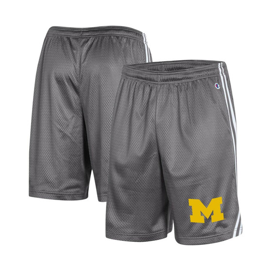 Men's Gray Michigan Wolverines Team Lacrosse Shorts