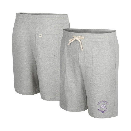 Men's Heather Gray TCU Horned Frogs Love To Hear This Terry Shorts