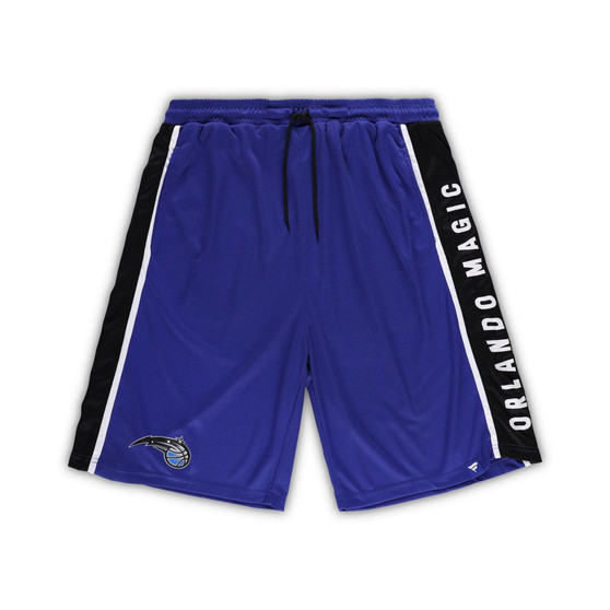 Men's Branded Blue Orlando Magic Big and Tall Referee Iconic Mesh Shorts