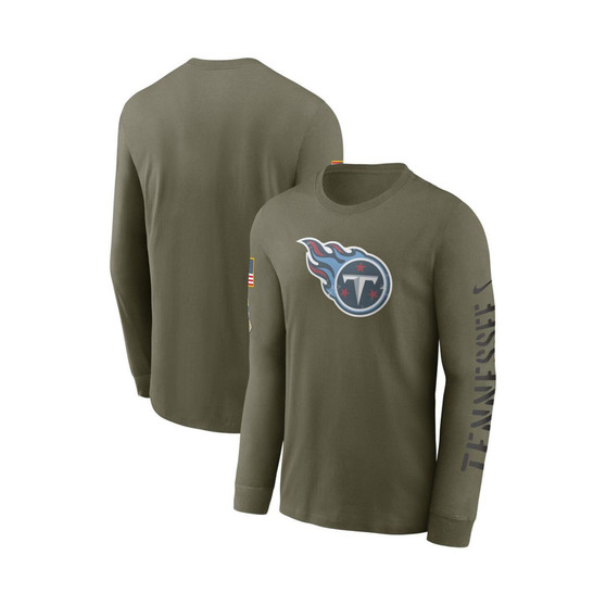 Men's Olive Tennessee Titans 2022 Salute to Service Long Sleeve T-shirt