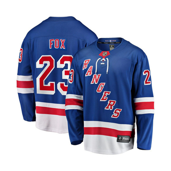 Men's Adam Fox Blue New York Rangers Home Premier Breakaway Player Jersey
