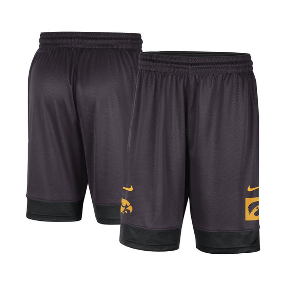Men's Charcoal Iowa Hawkeyes Performance Fast Break Shorts